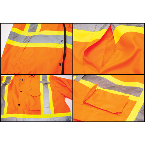 Waterproof 7-in-1 Winter Parka, High Visibility Orange, Medium Seagulf Marine Industries Inc.