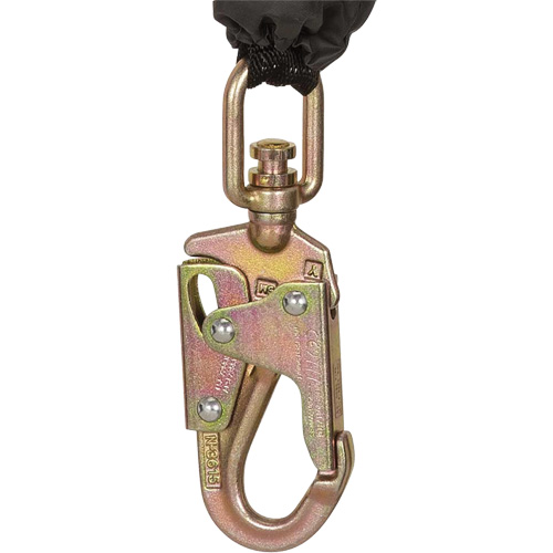 SRL-73302-10LE Cordage de s&eacute;curit&eacute; autor&eacute;tractable, 10', Acier galvanis&eacute;, Pivotant Seagulf Marine Industries Inc.