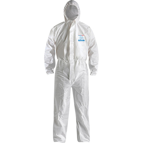 CoverMe XP1800  Type 5/6 Coveralls with Hood, Medium, White, Microporous Seagulf Marine Industries Inc.