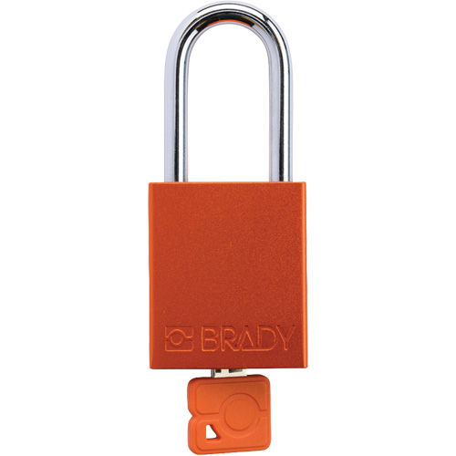 Cadenas de verrouillage de s&eacute;curit&eacute; Velocity Plus, Orange, Cl&eacute;s identiques, Aluminium, Largeur de 1-1/2" Seagulf Marine Industries Inc.