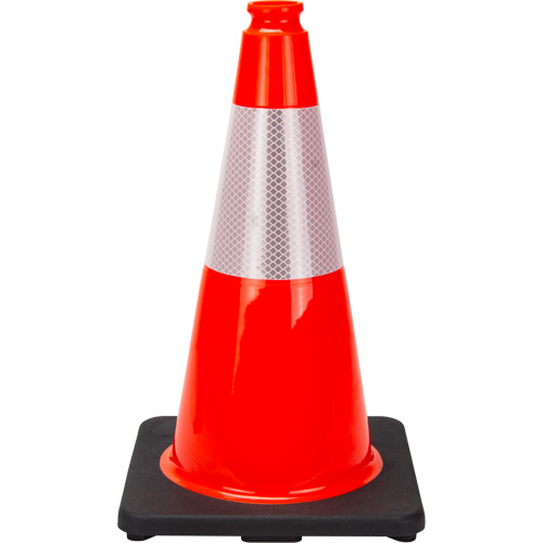 Premium Traffic Cone, 18", Orange, 6" Reflective Collar(s) Seagulf Marine Industries Inc.