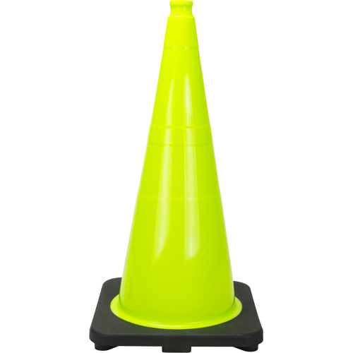 Premium Traffic Cone, 28", Lime Green Seagulf Marine Industries Inc.