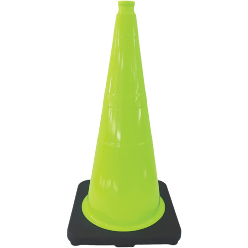 Premium Traffic Cone, 18", Lime Green Seagulf Marine Industries Inc.