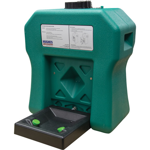 Poste de douche oculaire portable autonome, Aliment&eacute; par gravit&eacute;, Capacit&eacute; 16 gal., Conformit&eacute; ANSI Z358.1 Seagulf Marine Industries Inc.