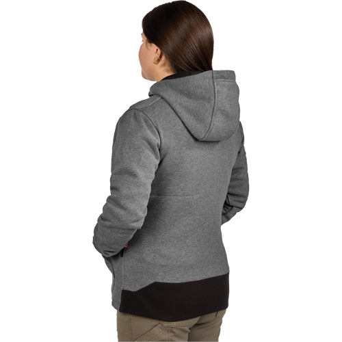 M12 Heated Hoodie with Battery, Women's, Large, Grey, Poly-Cotton Seagulf Marine Industries Inc.