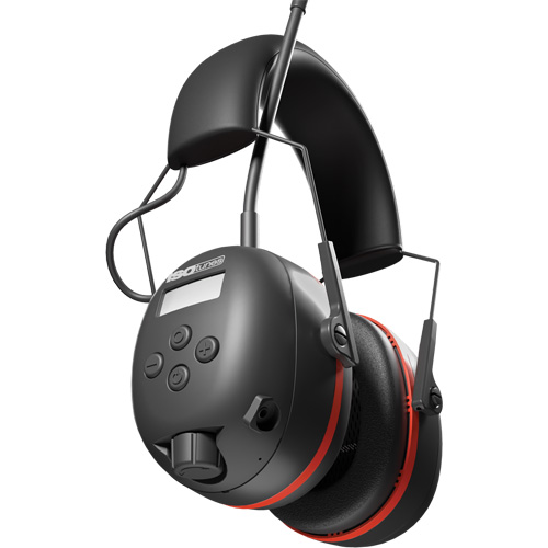 &eacute;couteurs AM/ FM Air Defender noir & Rouge, Style Bandeau, 24 dB Seagulf Marine Industries Inc.
