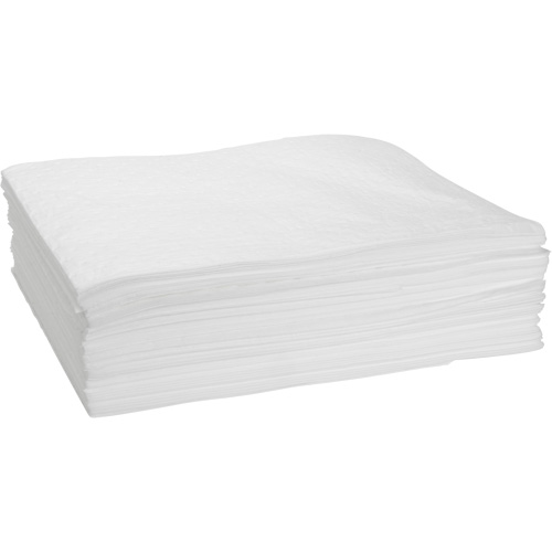Feuilles absorbantes li&eacute;es, Huile seulement, 15" x 19", 10 gal. d'absorption Seagulf Marine Industries Inc.