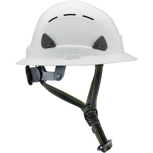 Casque Fibre Metal de style escalade avec bordure compl&egrave;te, R&eacute;pond aux normes CSA type 2, Suspension Rochet, Ventil&eacute; Seagulf Marine Industries Inc.