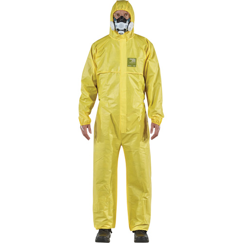Combinaison AlphaTec 2300 STANDARD &agrave; coutures bord&eacute;es, mod&egrave;le 147, Petit, Jaune, Enduit de poly&eacute;thyl&egrave;ne/Polypropyl&egrave;ne Seagulf Marine Industries Inc.