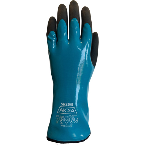 Gants alimentaires de protection contre les produits chimiques, le froid et la coupe, Taille 7, 12" lo, PVC, Doublure en Nylon Seagulf Marine Industries Inc.