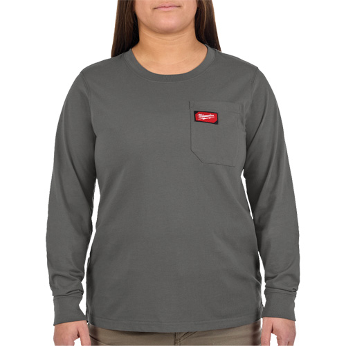 T-shirt &agrave; manches longues avec poches GRIDIRON, Femmes, T-petit, Gris Seagulf Marine Industries Inc.