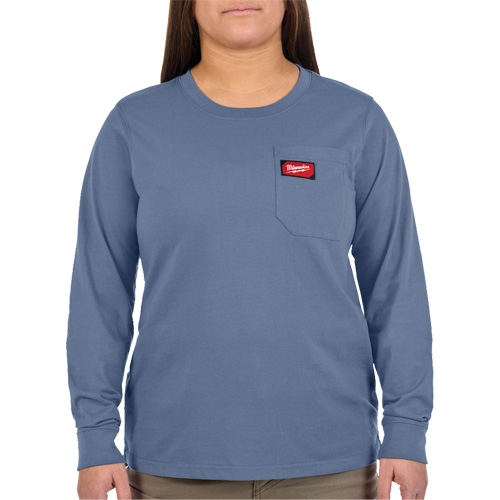 T-shirt &agrave; manches longues avec poches GRIDIRON, Femmes, T-petit, Bleu Seagulf Marine Industries Inc.