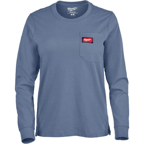 T-shirt &agrave; manches longues avec poches GRIDIRON, Femmes, T-petit, Bleu Seagulf Marine Industries Inc.