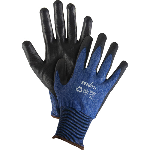 Gants &eacute;lastiques &eacute;cologiques r&eacute;sistants &agrave; la coupe, Taille 9, Calibre 18, Rev&ecirc;tement Polyur&eacute;thane, Enveloppe en Acier inoxydable/PEHP/rPET, ASTM ANSI niveau A5 Seagulf Marine Industries Inc.