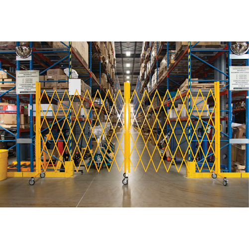 Barri&egrave;re extensible, 84" h x 20' lo, Jaune Seagulf Marine Industries Inc.