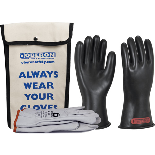 Ensemble de gants en caoutchouc pour l'&eacute;lectricit&eacute; de classe 0, 8, 11" lo, 20 cal/cm², NFPA 70E Seagulf Marine Industries Inc.