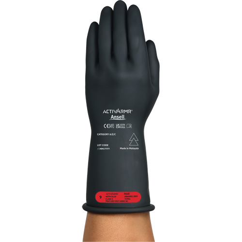 ActivArmr&reg; RIG R011BUL Ultra-Lightweight Electrical Insulated Gloves, ASTM Class 0, Size 9, 11" L Seagulf Marine Industries Inc.