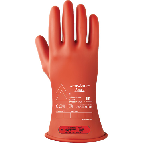 ActivArmr&reg; RIG R011RUL Ultra-Lightweight Electrical Insulated Gloves, ASTM Class 0, Size 11, 11" L Seagulf Marine Industries Inc.