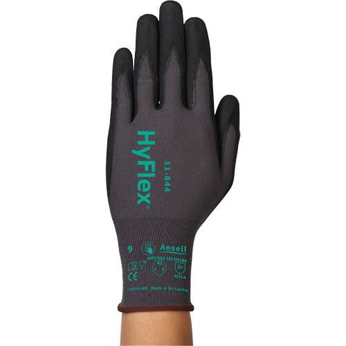 HyFlex&reg; 11-844 Gloves, Size 5/2X-Small, 15 Gauge, Foam Nitrile Coated, Nylon/Spandex Shell, ASTM ANSI Level A1/EN 388 Level 1/EN 388 Level A Seagulf Marine Industries Inc.