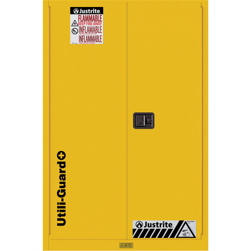 Utili-Guard+ Flammable Safety Cabinet, 90 Gal., 2 Door, 43" W x 65" H x 37" D Seagulf Marine Industries Inc.