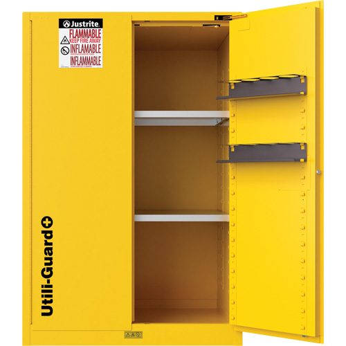 Utili-Guard+ Flammable Safety Cabinet, 90 Gal., 2 Door, 43" W x 65" H x 37" D Seagulf Marine Industries Inc.