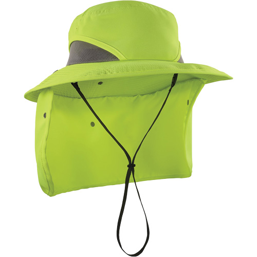 Chapeau de garde forestier 8934 Chill-Its avec prot&egrave;ge-nuque, petit/moyen, Lime haute visibilit&eacute; Seagulf Marine Industries Inc.