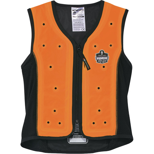 Veste de refroidissement &eacute;vaporatif Chill-Its 6685 avec fermeture &agrave; glissi&egrave;re, Moyen, Orange Seagulf Marine Industries Inc.