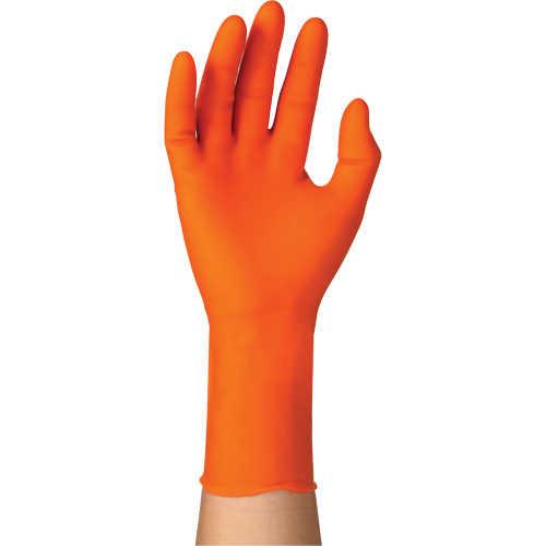 Gants jetables TOUCHNTUFF 93-800, 6,5/7, Latex/N&eacute;opr&egrave;ne/Nitrile, 23,6-mils, Sans poudre, Orange Seagulf Marine Industries Inc.