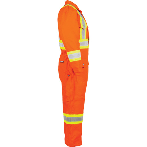 Salopette en canevas doubl&eacute;e haute visibilit&eacute;, 2T-Grand, Orange haute visibilit&eacute; Seagulf Marine Industries Inc.