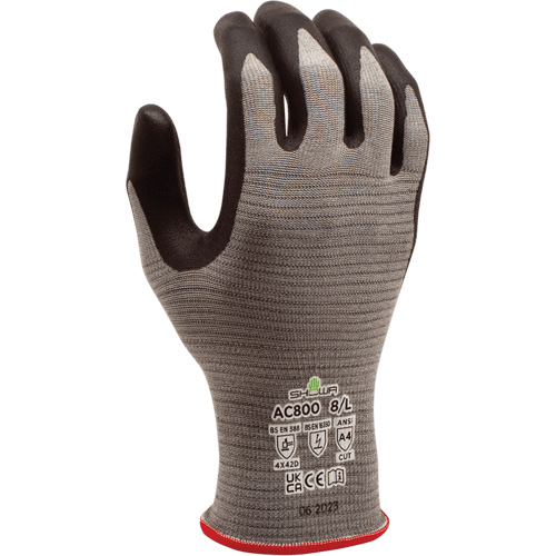 DURACoil Alpha AC800 ESD Gloves, Size X-Large/9, 18 Gauge, Microfoam Nitrile Coated, HPPE Shell, ASTM ANSI Level A4/EN 388 Level D Seagulf Marine Industries Inc.