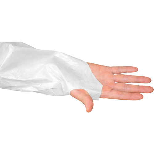 Blouse CoverMe avec passe-pouces, Taille unique, Blanc, Poly&eacute;thyl&egrave;ne Seagulf Marine Industries Inc.