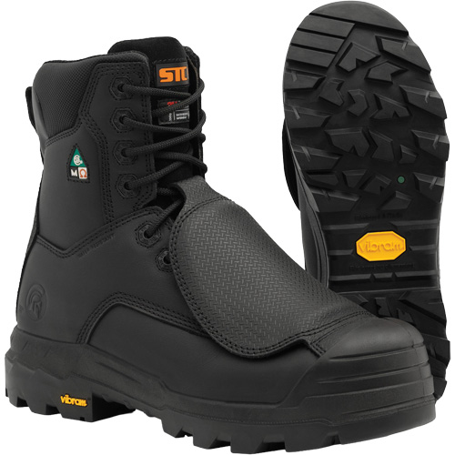 Bottes de travail Vulcan avec protecteur m&eacute;tatarsien &agrave; l'ext&eacute;rieur, Cuir, Taille 8, Imperm&eacute;able Seagulf Marine Industries Inc.