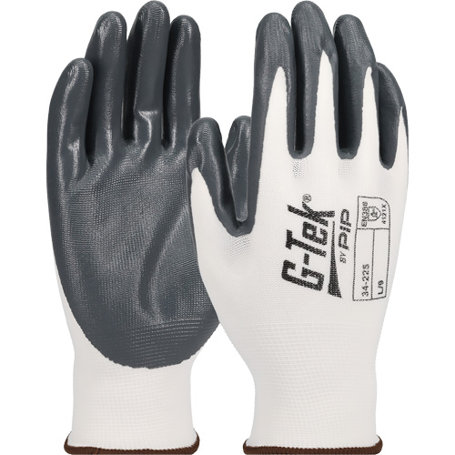 Gants en tricot sans couture G-Tek &eacute;conomiques, T-Grand, R&ecirc;vetement Nitrile, Calibre 13, Enveloppe en Nylon Seagulf Marine Industries Inc.
