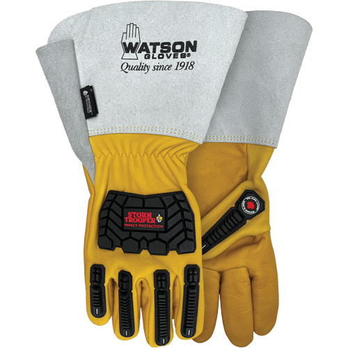 Gants r&eacute;sistants &agrave; leau Storm Trooper, Grand, Paume en Cuir de vache, Poignet Manchette Seagulf Marine Industries Inc.