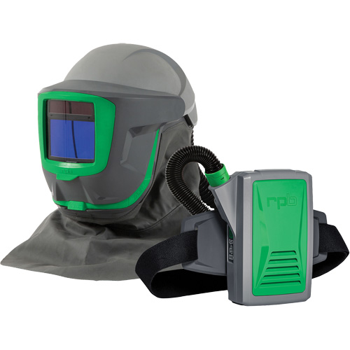 Z-Link+ syst&egrave;me APR motoris&eacute; avec cape &agrave; l'&eacute;paule & visi&egrave;re, Respirateur &agrave; masque/Masque de soudage Seagulf Marine Industries Inc.