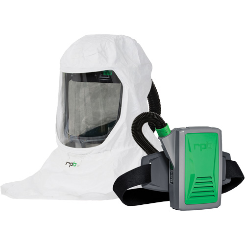 Respirateur T-Link avec casquette, tube de respiration, montage &agrave; la ceinture & APR motoris&eacute; PX5, Cagoule ample & visi&egrave;re, Pile Lithium-ion Seagulf Marine Industries Inc.
