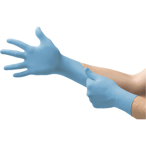 Gants jetables Vesatility 92-134 MICROFLEX, 6,5/7/Petit, Nitrile, 2,76-mil/3,94-mil, Sans poudre, Bleu, Classe 2 Seagulf Marine Industries Inc.