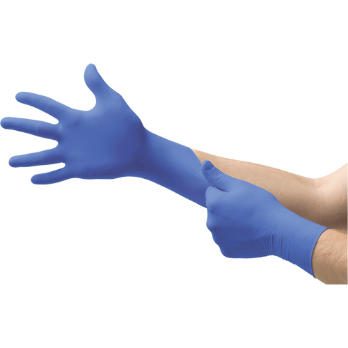 Gants jetables N21 MICROFLEX, 8,5/9/Grand, Nitrile, 4,7 mils/5,5-mil, Sans poudre, Cobalt, Classe 2 Seagulf Marine Industries Inc.