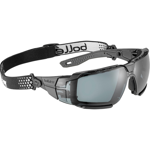 RUSH+ 2.0 XP M/L Safety Glasses with Black & Grey Frame, Smoke Lens, Anti-Fog/Anti-Scratch, ANSI Z87+ Seagulf Marine Industries Inc.
