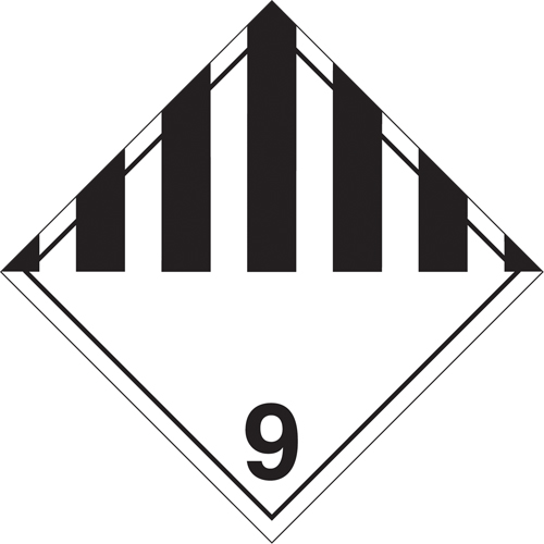 Plaque-&eacute;tiquette TMD divers dangers, Carton Seagulf Marine Industries Inc.
