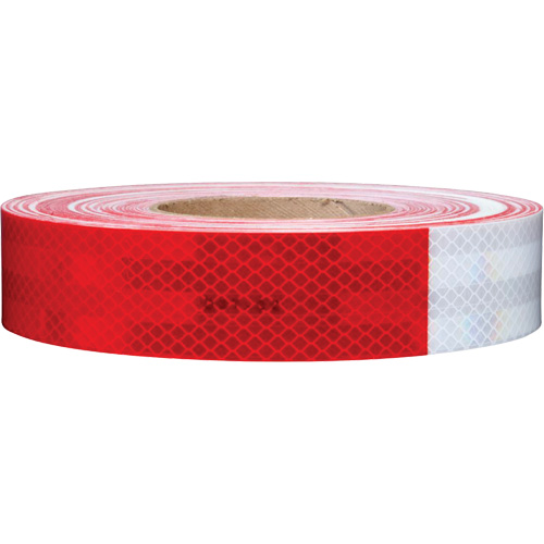 3M Scotchlite Diamond Grade mat&eacute;riau de perceptibilit&eacute; S&eacute;rie 983, 2" la x 18" lo, Rouge & blanc Seagulf Marine Industries Inc.