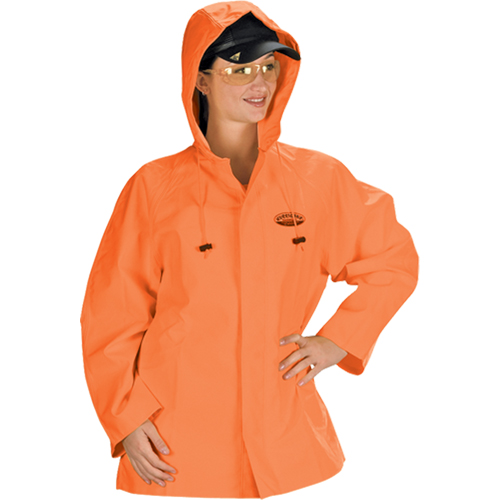 V&ecirc;tements imperm&eacute;ables Hurricane ignifuges et r&eacute;sistants &agrave; l'huile, veste, 4T-Grand, Orange haute visibilit&eacute; Seagulf Marine Industries Inc.