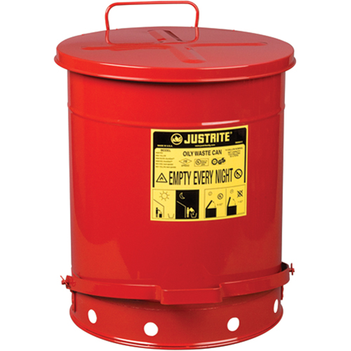 Contenants pour d&eacute;chets huileux, Homologu&eacute; FM/List&eacute; UL, 14 gal. US, Rouge Seagulf Marine Industries Inc.