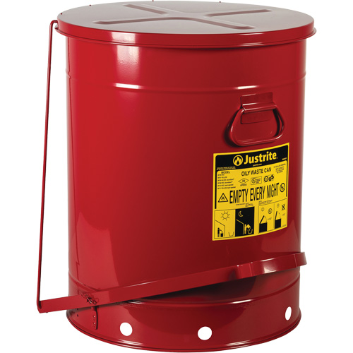 Contenants pour d&eacute;chets huileux, Homologu&eacute; FM/List&eacute; UL, 21 gal. US, Rouge Seagulf Marine Industries Inc.