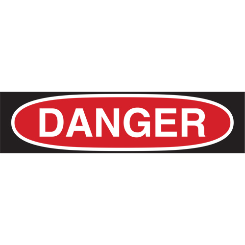 "Danger" Sign, 7" x 10", Polystyrene, English Seagulf Marine Industries Inc.