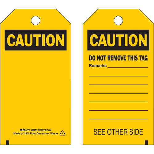 &eacute;tiquettes de s&eacute;curit&eacute; auto-plastifiantes, Polyester, 4" la x 7" h, Anglais Seagulf Marine Industries Inc.