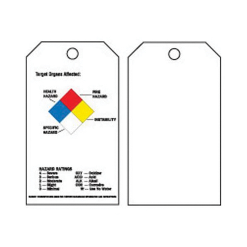 &eacute;tiquettes du droit &agrave; l'information, Polyester, 3" la x 5-3/4" h, Anglais Seagulf Marine Industries Inc.