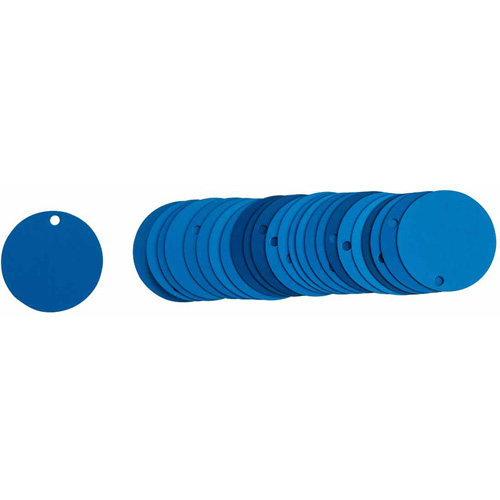 &eacute;tiquettes rondes vierges pour vannes, Aluminium, 2" dia. Seagulf Marine Industries Inc.