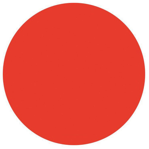 Round Write-On Labels, Circle, 3" L x 3" W, Red Seagulf Marine Industries Inc.