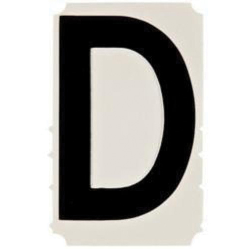 &eacute;tiquettes de lettres et chiffres gothiques individuels Quick-Align, D, 4" h, Noir Seagulf Marine Industries Inc.